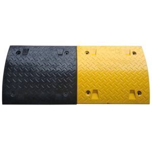 Rubber speed hump 500 x 430 x 50mm UAE heavy duty road safety